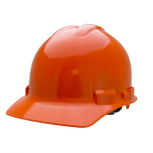 Ratchet, 4-Point, Duo Safety™, Hard Hat, Cap, Hi-Vis Orange: #H24R8