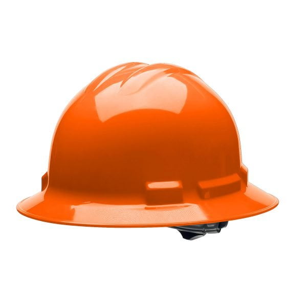 Ratchet, 4-Point, Duo Safety™, Hard Hat, Full Brim, Orange: #H34R3