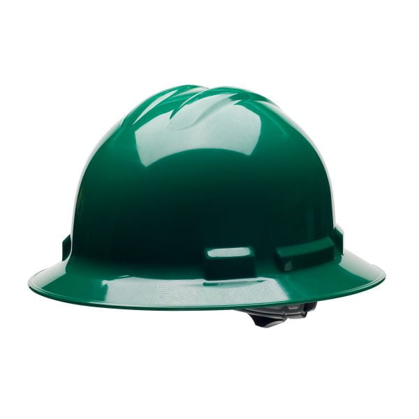 Ratchet, 4-Point, Duo Safety™, Hard Hat, Full Brim, Forest Green: #H34R9