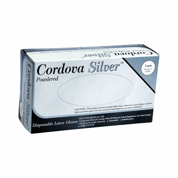 Disposable, Industrial, Latex, Powder Free, 4.5 mil, White: #4015