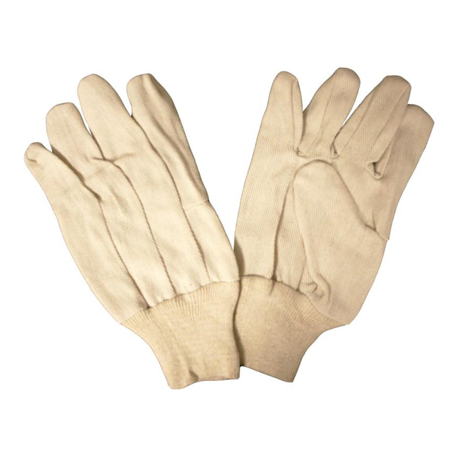 Premium, 8-ounce, Polyester/Cotton Canvas Gloves, Clute Cut, Wing Thumb, Knit Wrist #2000RW1 (sold by the dozen)