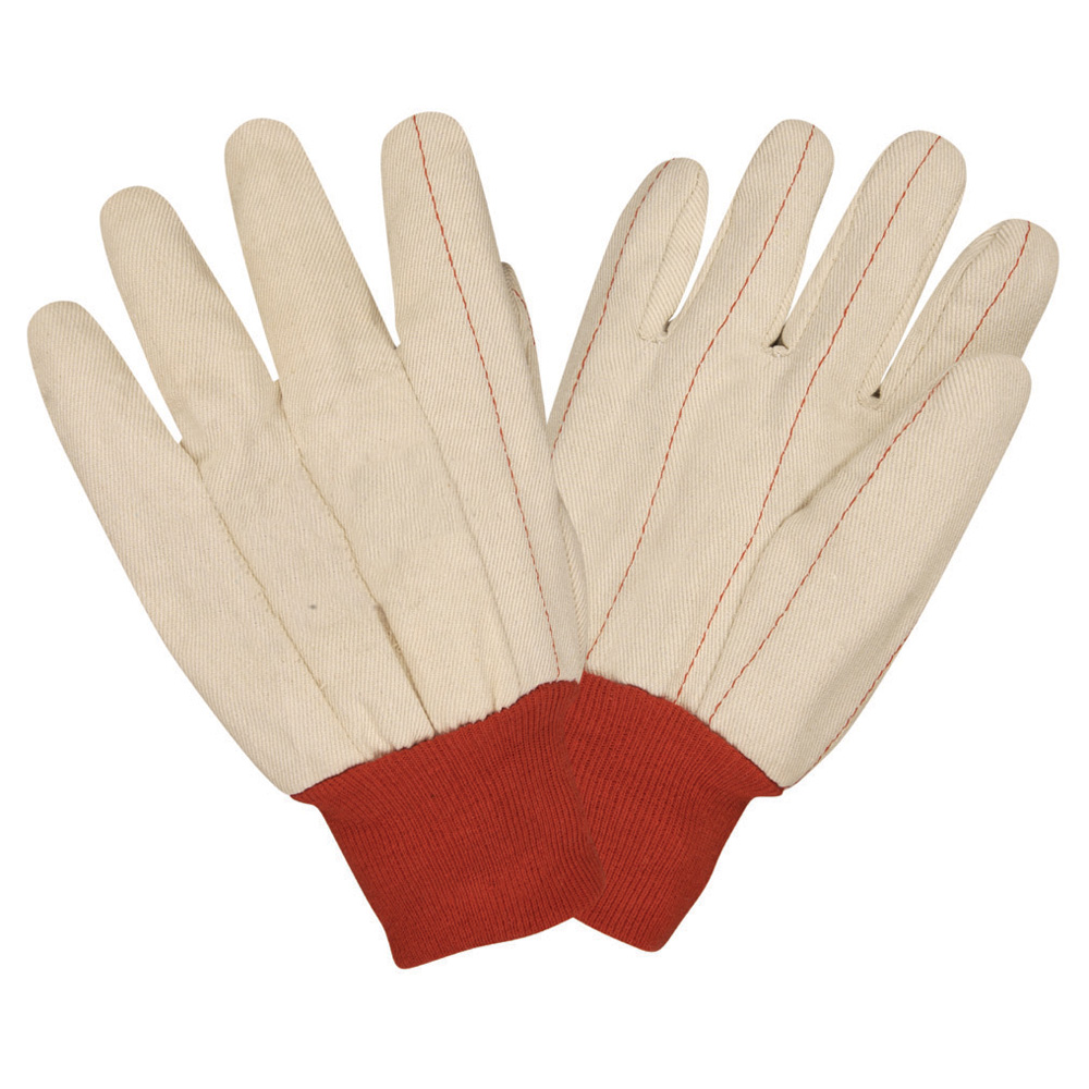 Canvas, Knit Wrist, Economy, Double Palm, Nap-In: #2460 (sold by the dozen)